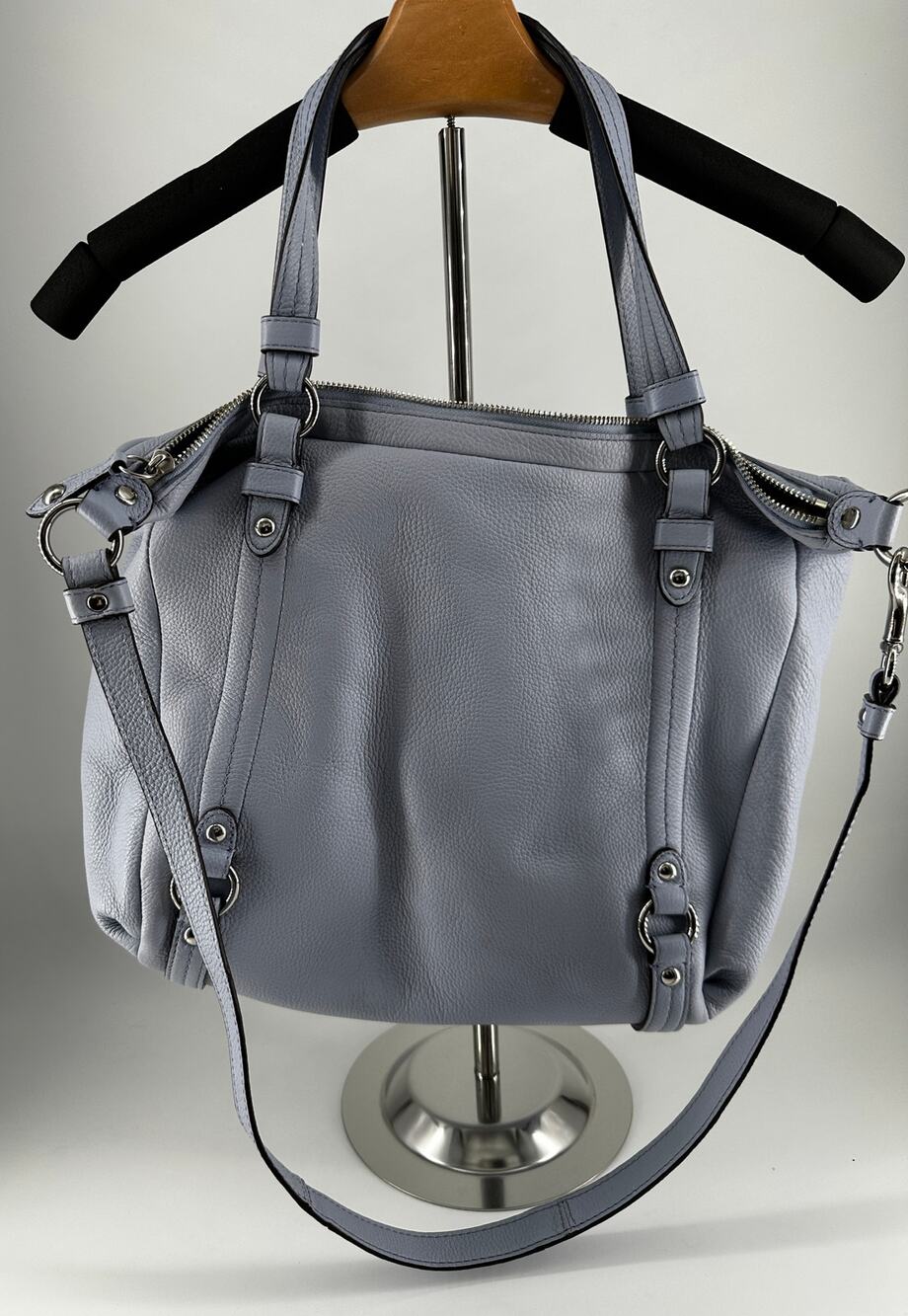 Coach Handbag Alexandra Convertible Shoulder Hobo Satchel Bag Large Periwinkle